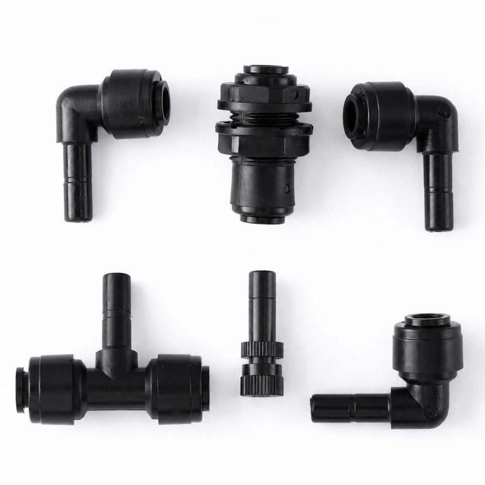 Misting Nozzle Reptile - เครื่องพ่นหมอกสำหรับสัตว์เลื้อยคลาน PP หัวฉีดปรับได้ สีดำ สำหรับตู้ปลา ขนาด