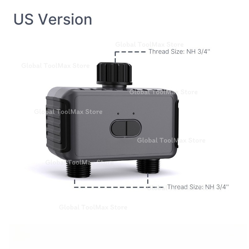 วาล์วควบคุมการรดน้ำแบบ 2 ทาง พ - Timer Dual Outlet บทวิจารณ์และราคา
