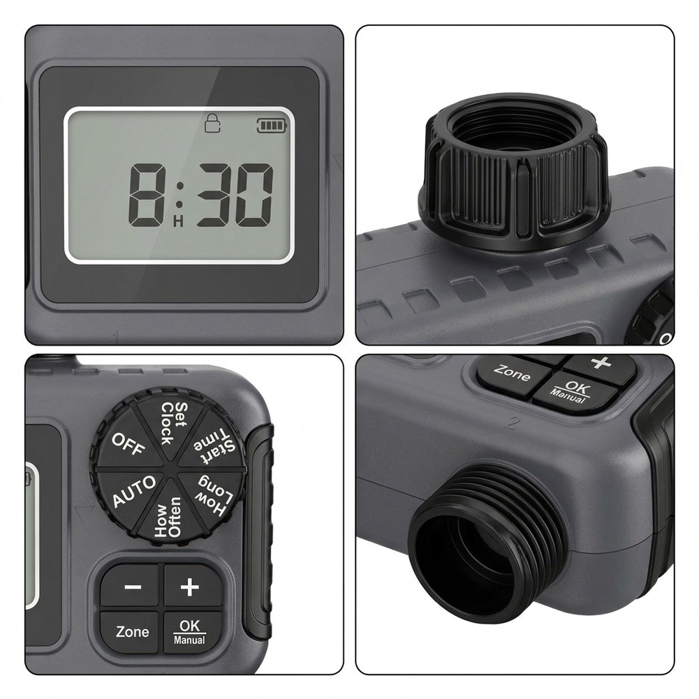 ตัวตั้งเวลาการรดน้ำในสวน แบบสอ - Timer Dual Outlet บทวิจารณ์และราคา