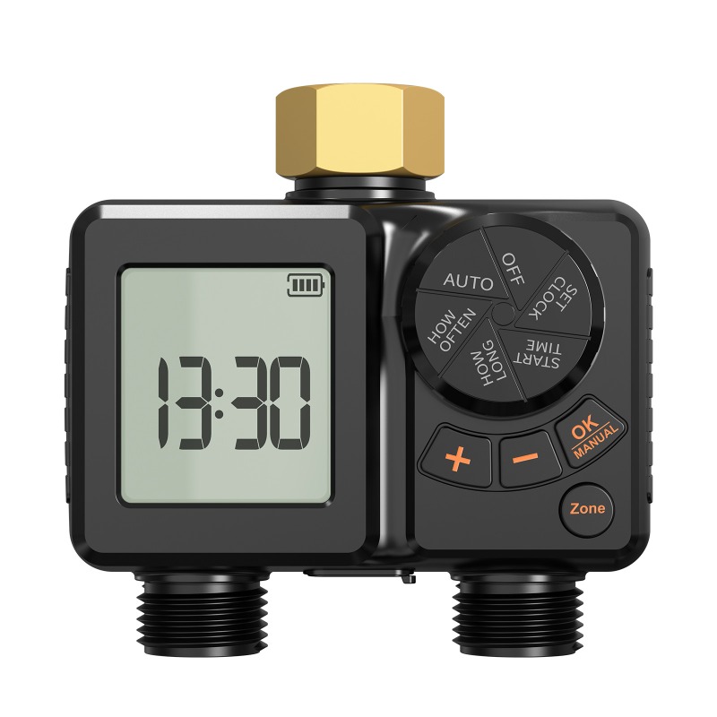 วาล์วควบคุมน้ำอัตโนมัติแบบสองช - Timer Dual Outlet บทวิจารณ์และราคา